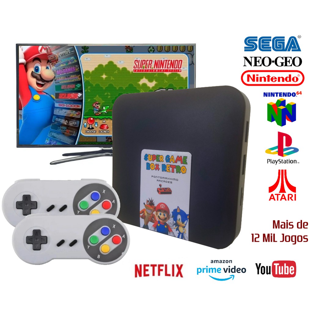 Super Nintendo + 2 Controles + 12 Jogos A Sua Escolha!!!