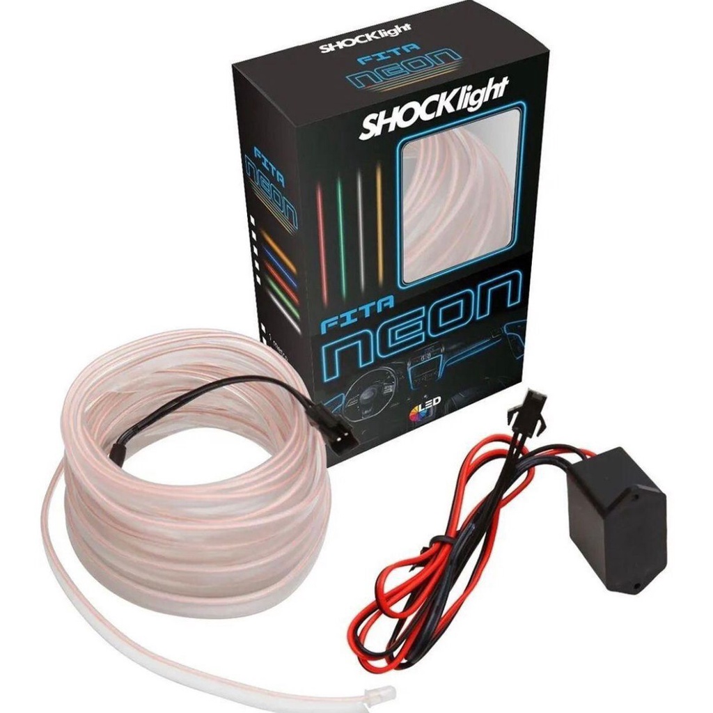Fita De Led Neon Shocklight Painel Interior Carro 1 Metros Shocklight ...