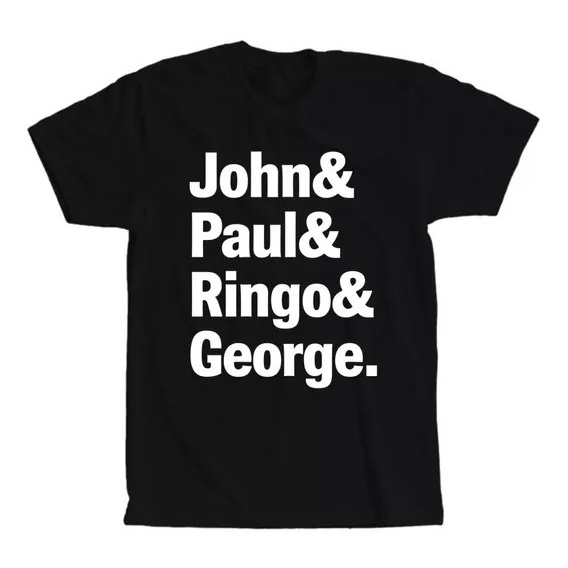 Camiseta John & Paul & Ringo & George