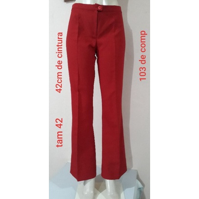 Calça social best sale feminina tecido