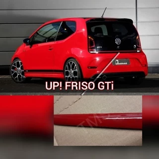 Aplique Friso Vermelho Up tampa Gti profissional autocolante