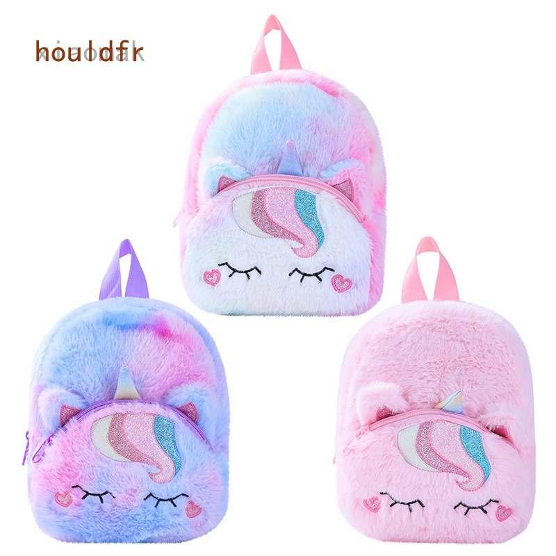 UKCOCO Mochilas De Desenhos Animados 1 Peça Mochila De Pelúcia Mochila De  Livro Para Fofo Arco-Íris Mochila Orelha De Gato Mochila Animal Fofa  Mochila