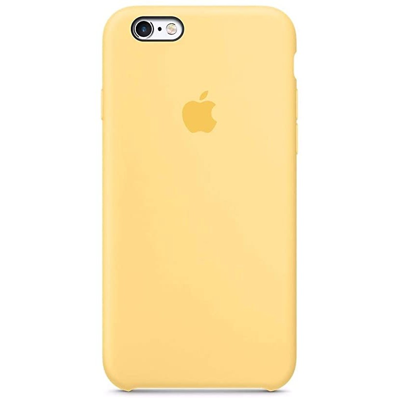 Capa Case Capinha Silicone Aveludado Iphone 6s Plus Amarelo em