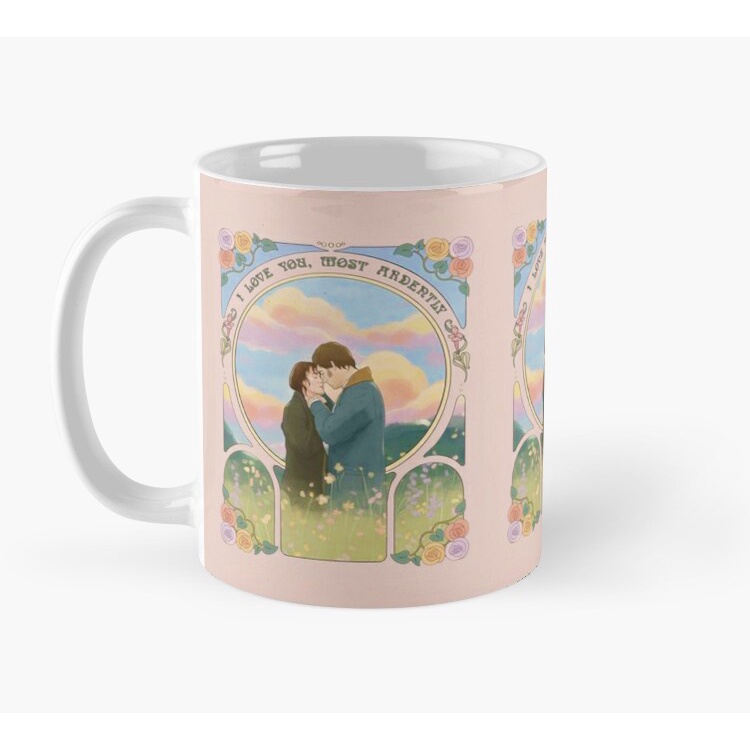 Caneca Orgulho e Preconceito a amo ardentemente