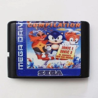 Sonic Classics Sonic The Hedgehog + Sonic The Hedgehog 2 + Dr. Robotnik's Mean Bean Machine Mega Drive Genesis