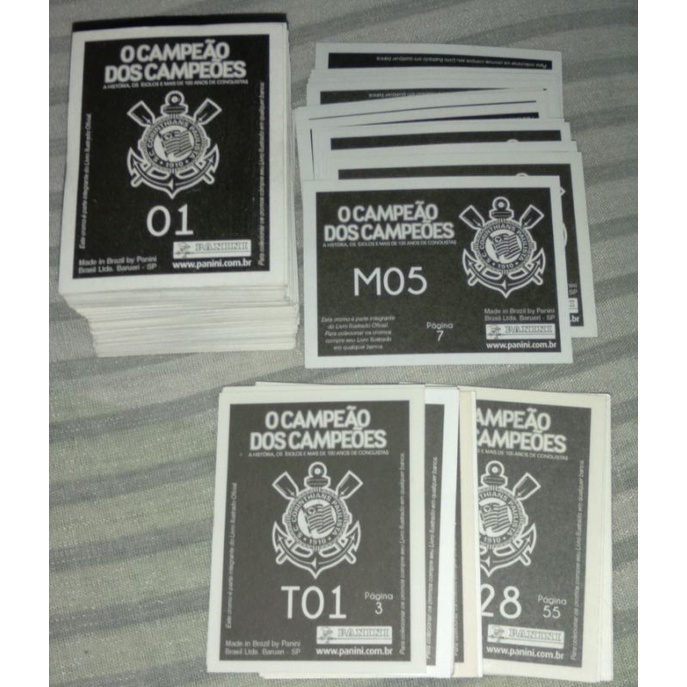 Figurinhas Corinthians valor unitário