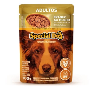 Racao Special Dog Sache Caes Adultos Frango 100g