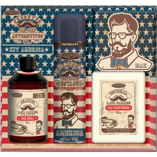 kit men Aromatizante miniatura,Destaque silicone aerossol,Shampoo Men 500ml,Esponja lava carros