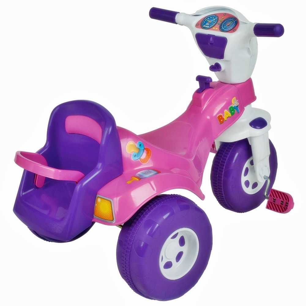 Triciclo infantil tico tico rosa menina