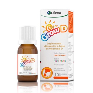 Grow D Gotas Sabor Tutti-frutti 200ui 10ml | Shopee Brasil