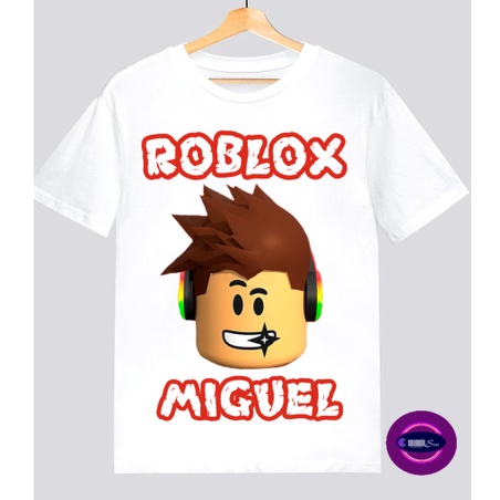 Camisa Camiseta Roblox Infantil Com Nome