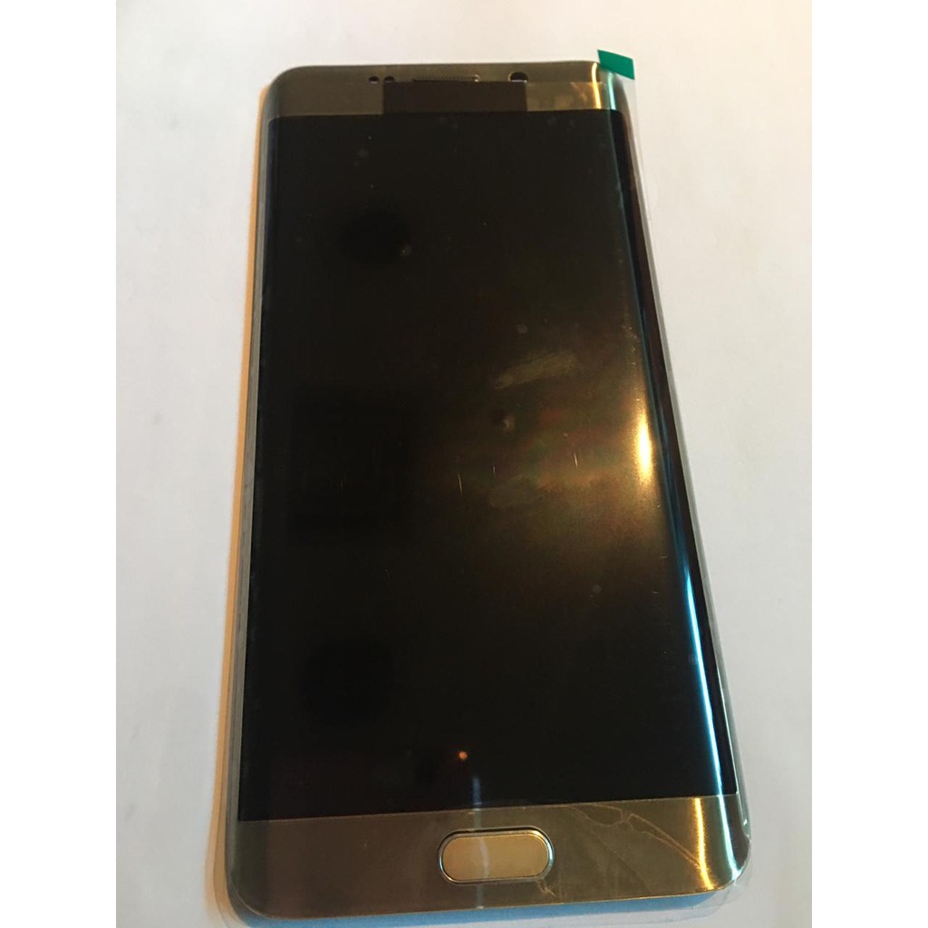 Tela Touch Display Frontal Samsung Galaxy S6 Edge Plus G928 Dourado C/ Conector de Carga Novo