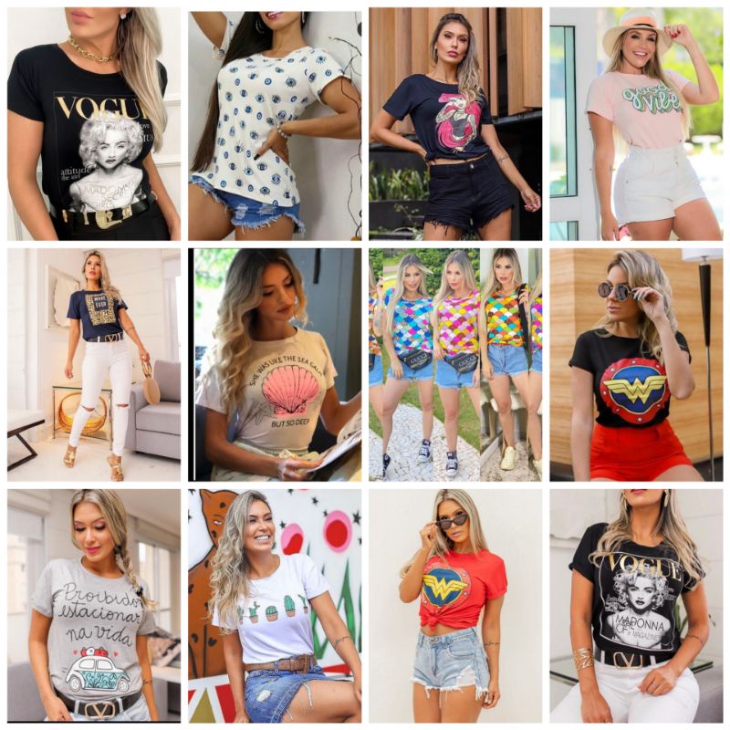 Camisetas atacado hot sale feminina