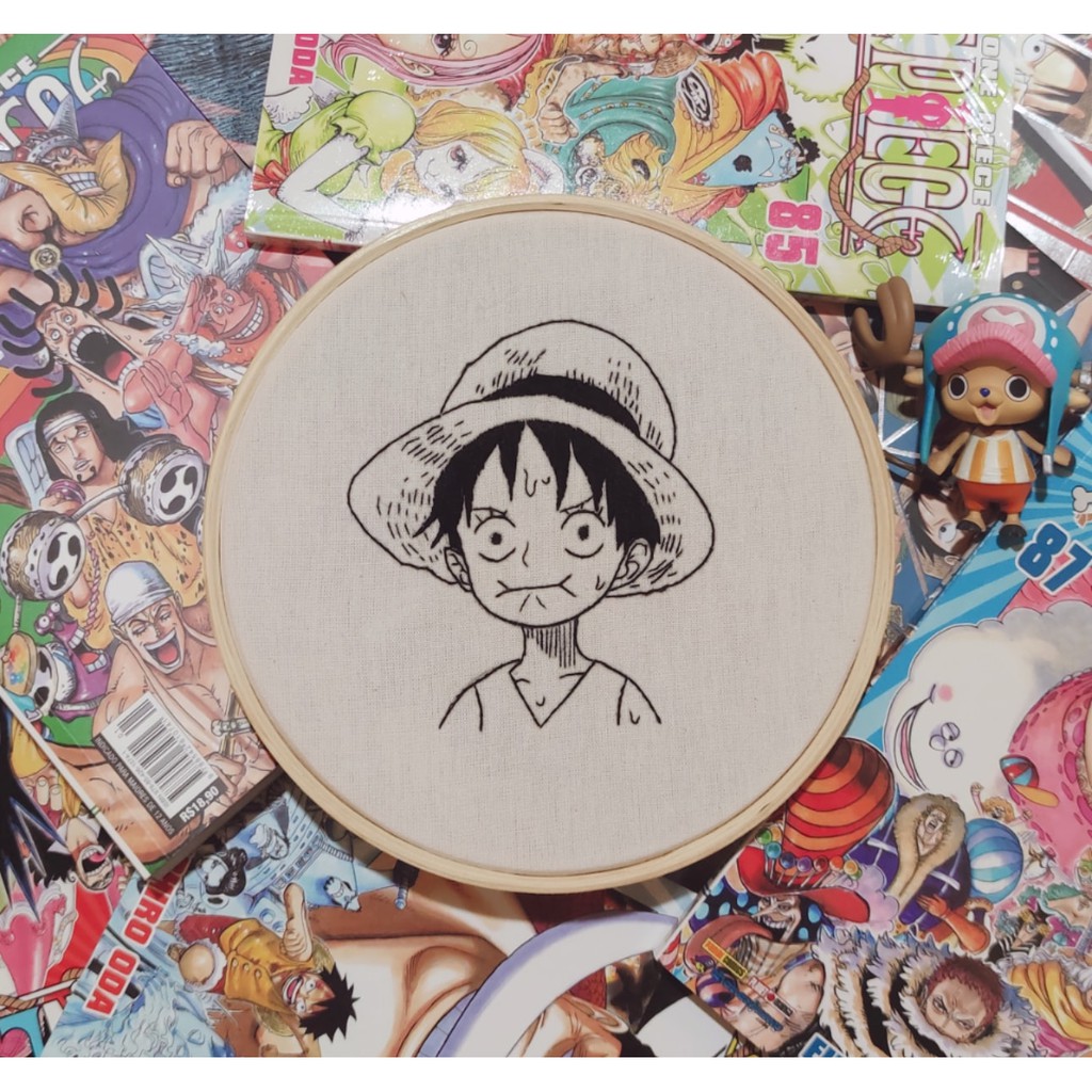 Matriz Bordada Logo One Piece Anime Desenho