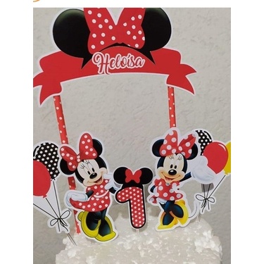 Topper para bolo minnie 01