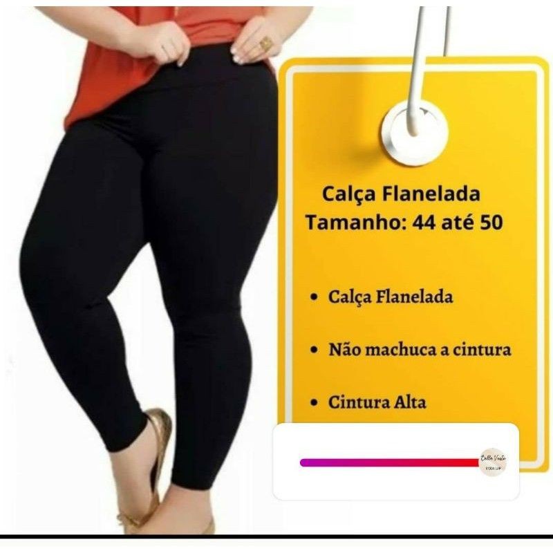 Calça legging feminina plus size básica cinza