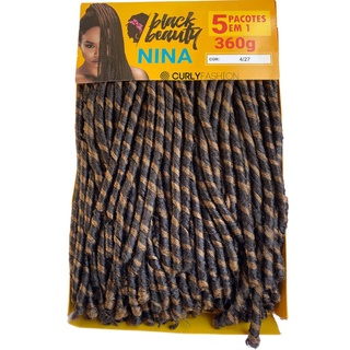 Cabelo Crochet Braids Cacheado Jade 300gr 60cm - Black Beauty