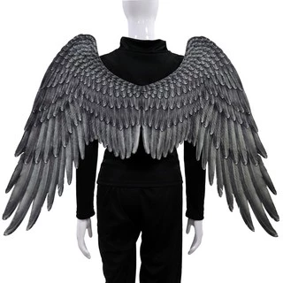 Fantasia Cosplay De Tecido Não Tecido 3d Asas De Anjo Tema Halloween / Fantasia Para Adultos E Mulheres