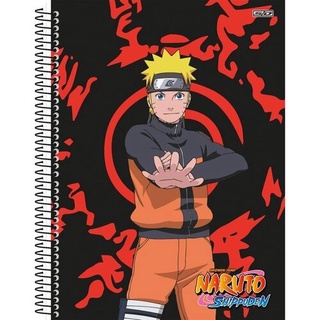Caderno Desenho Univ Capa Dura Naruto 60f C/adesivo