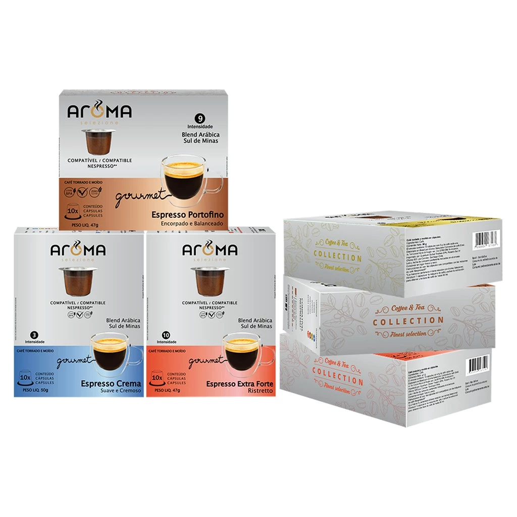 60 Cápsulas Nespresso* Café Gourmet Aroma Selezione