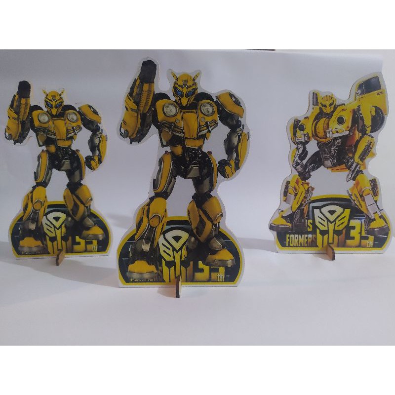 Transformes kit decoração de festa infantil 3 display de 20cm