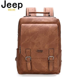 JEEP BULUO Men 15.6 "Laptop Couro Mochilas Escola Bolsa Viagem Multi Masculino Mochila Militar Camuflagem Estilo-2009