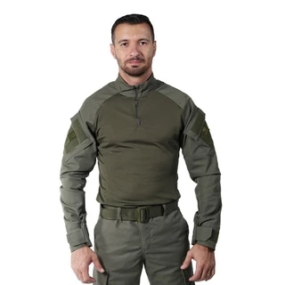 Combat Shirt Masculina Militar Tática Bélica Lisa Verde
