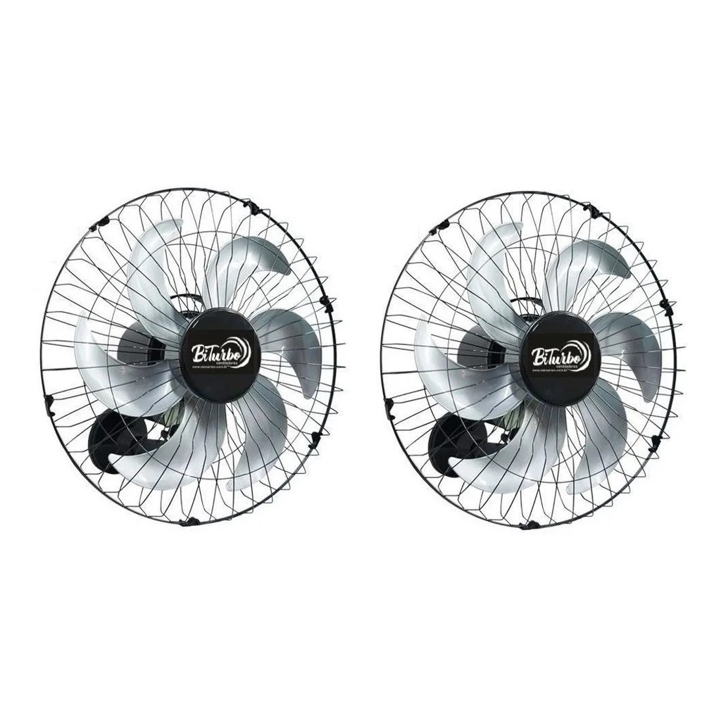 Kit 2 Ventilador Parede Delta Biturbo + Forte Potente Turbo