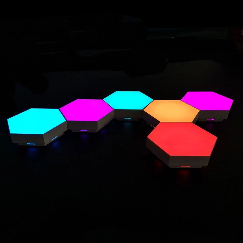 DIY Hexágono Lâmpada De Parede Modular Quântico Sensível Ao Toque ...