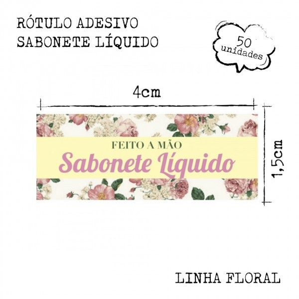 50 Etiquetas Rótulo Adesivo Sabonete Líquido ~ | Shopee Brasil