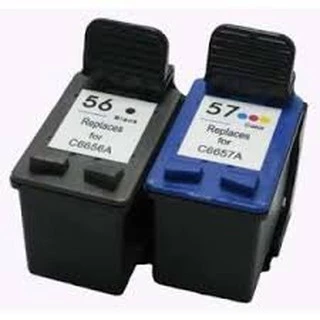 Par De Cartuchos Jato De Tinta 56 Preto E 57 Colorido