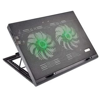Cooler Para Notebook Warrior Power Gamer Led Verde - AC267 em Oferta na Shopee