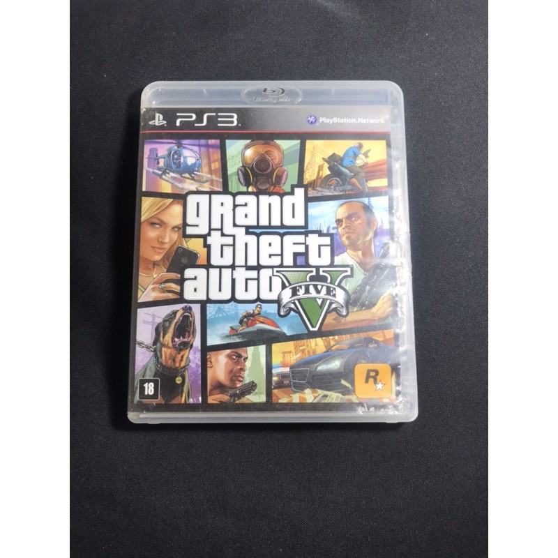 Gta V Grand Theft Auto V Mídia Física Ps3 Shopee Brasil 2200