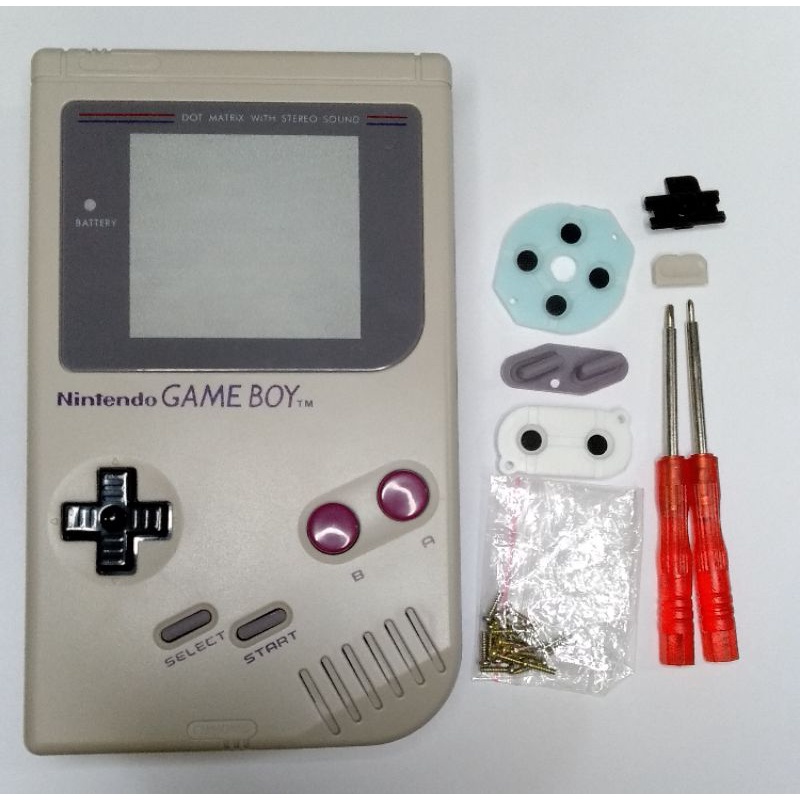 Carcaça Game Boy Clássico Tradicional, Gb + Borrachas