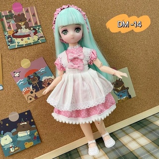 Boneca Bjd 1/6 30cm Rosto De Anime Moda Sweet Lolita Kawaii