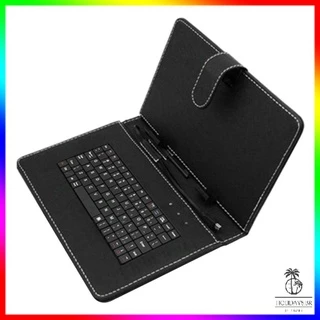 Estojo de couro PU universal 10,1 polegadas imitação de couro com teclado USB
