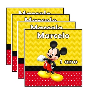 30 Adesivos 4cm Mickey Lembrancinha De Aniversário #