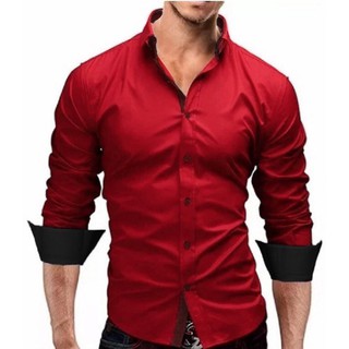 Camisa Masculina Slim fit Luxo Basic (GG) : : Moda