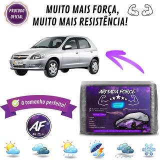 Capa Cobrir Chevrolet Celta Armada Force Impermeável 100% S/F Protege Sol Chuva Poeira Proteção Automotiva Anti-UV Lona