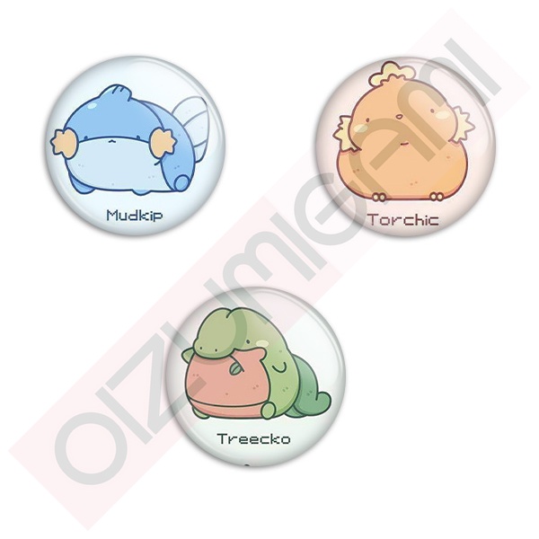 Bottons - Buttons - Botons - Pokemon - Iniciais de Região de Unova - Tam:  4,5cm