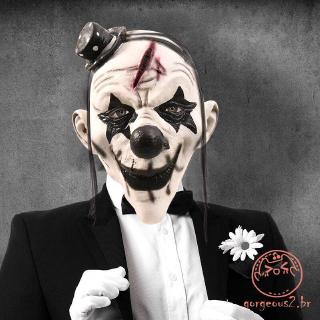 Up New Deluxe Palhaço Assustador Adulto Látex Ugly Halloween Evil Killer Máscara Facial