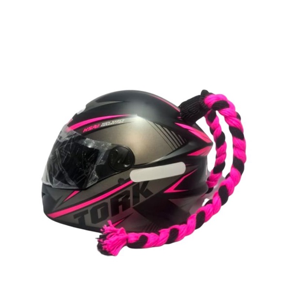 Capacete feminino com trança alerquina | Shopee Brasil