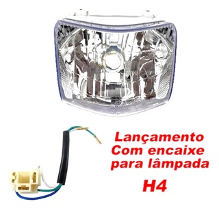 Farol pop 100 nxr 125 2009 a 2015 bros nxr 150 bross 2009 a 2012 com soquete h4