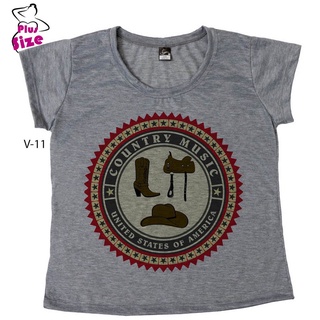 Blusa Country Feminina Cowboy Country Music V-11