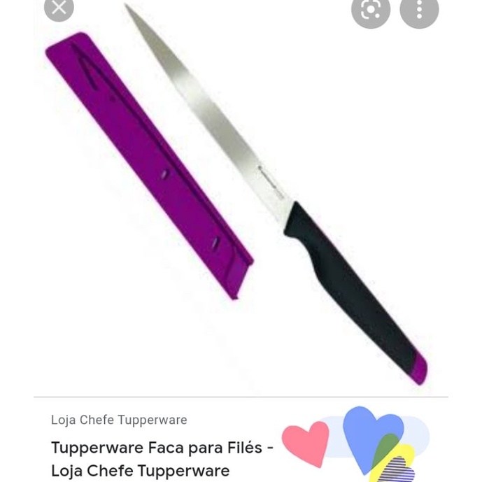 Faca Chefe para filés Importada Tupperware | Shopee Brasil