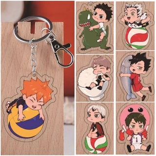 Haikyuu Anime Acrílico Chaveiro Colecionável Pingente Presente Hinta Tobio Kageyama Daichi Sawamura um presente de aniversário