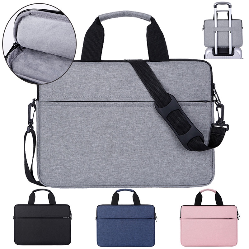 Nova Bolsa Para Notebook À Prova D'água 14 13,3 15,6 Polegadas Manga De Viagem Portátil Pasta De Mão Homens Mulheres