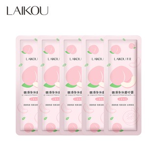 Laikou Peach Esfoli @ @ Ação Corporal Perna Limpeza Esfoliante Reduzir Acne 3g