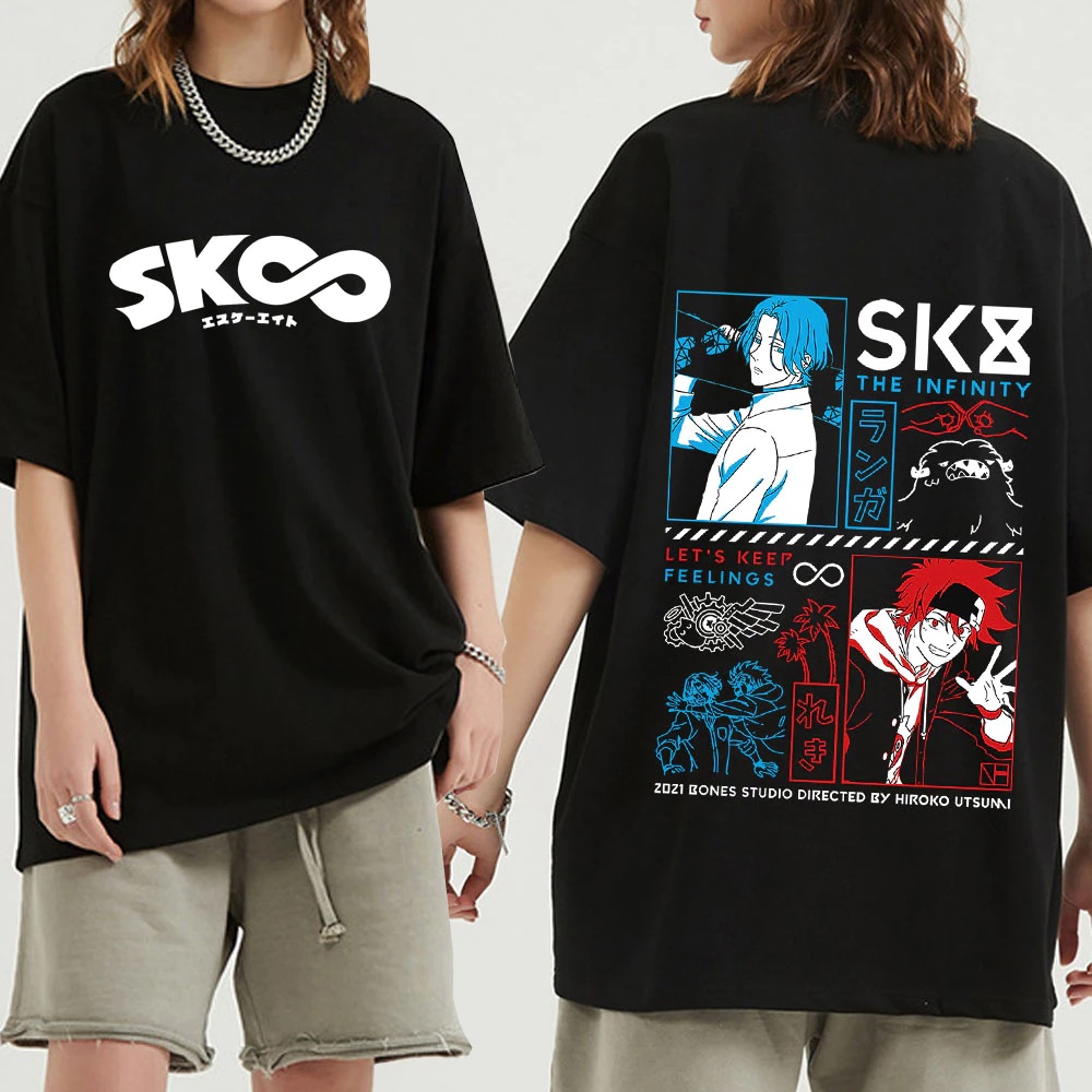 Camiseta Focus Anime Sk8 The Infinity Manga Curta