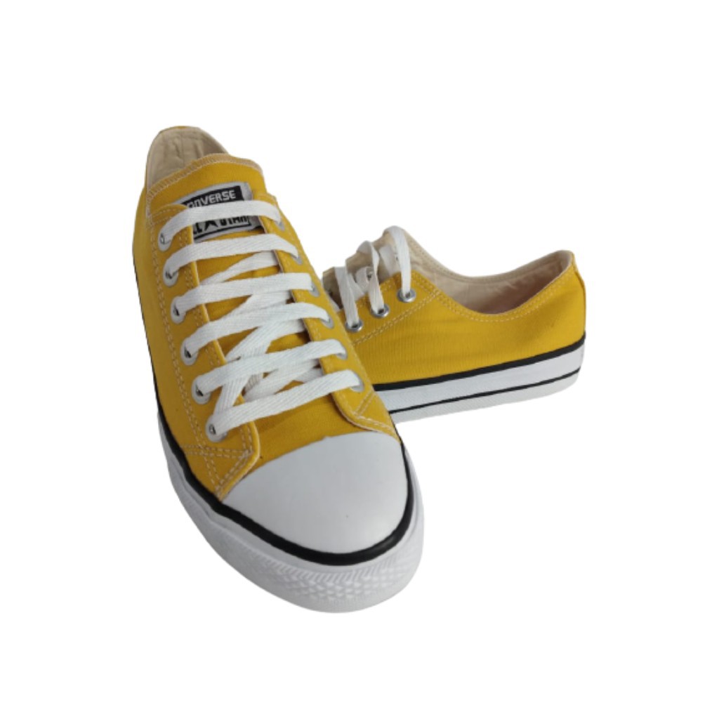 All star best sale mostarda cano baixo